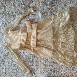 Abao Wedding cream colored dress